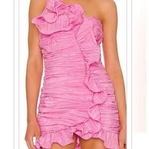 Love shack fancy pink flower dress